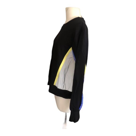 Terez Women’s Made In USA Glow Gear Reflective Neon Sweatshirt Multicolor - Picture 3 of 15